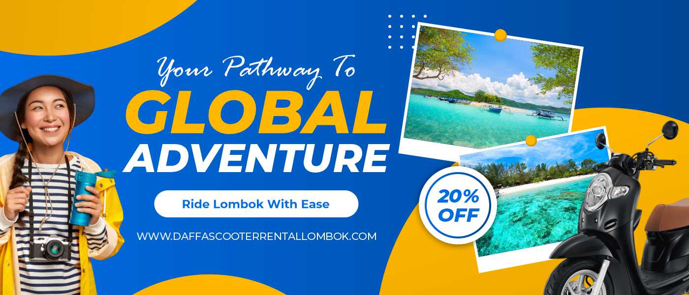 Daffa Scooter Rental Lombok Banner
